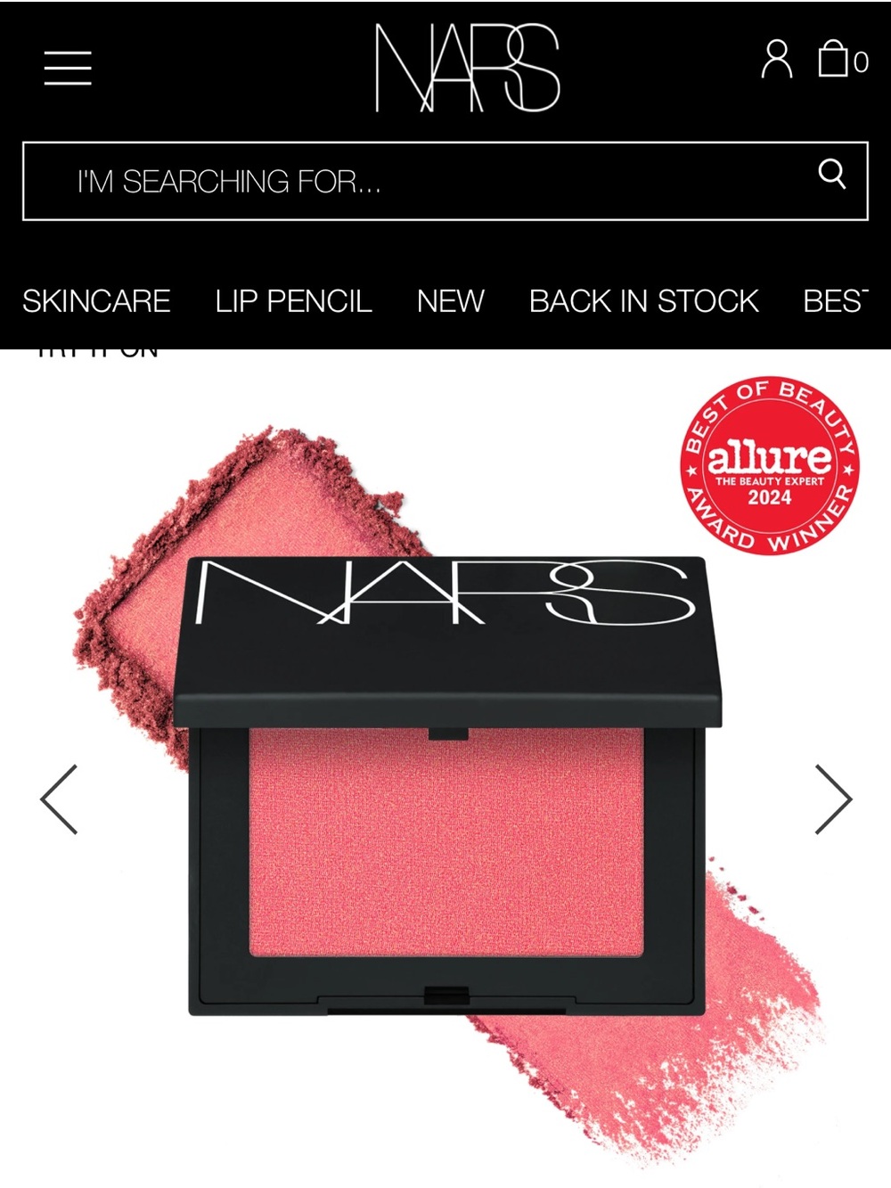 NARS Mini Blush - Orgasm X